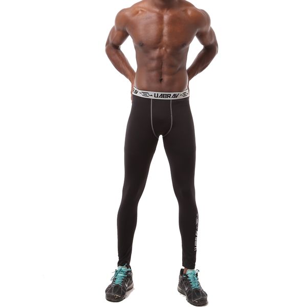 

men's basketball compression sports tights training bottoming stretch running fitness compression pants mallas hombre running, Black;blue