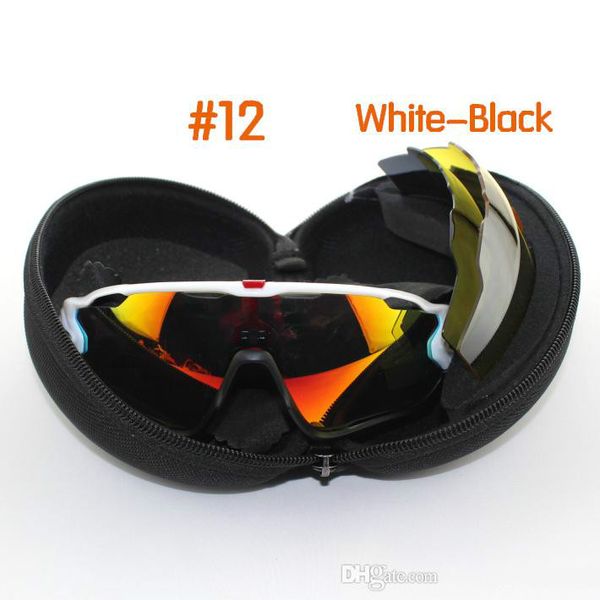 

new gafas ciclismo sunglasses goggles 3pcs lens bicycle uv france tour eyewear eyewear glasses cycling 400 de lunette cycling polarized tren, White;black