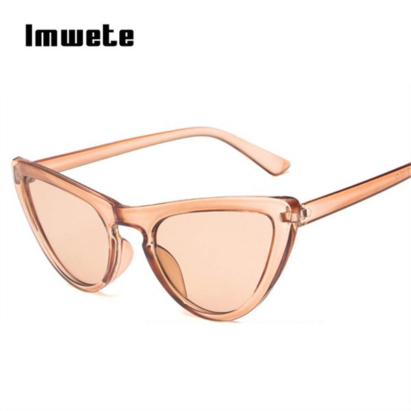 

imwete women cat eye sunglasses ladies cute e sun glasses female retro vintage glasse mirror shades eyewear uv400, White;black