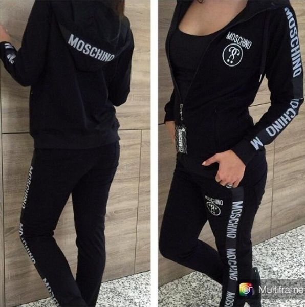 

2018 new women's letter printed sports set 2-piece brand sweatshirts hoodies sportswear sweatshirts women's clothing tracksuits