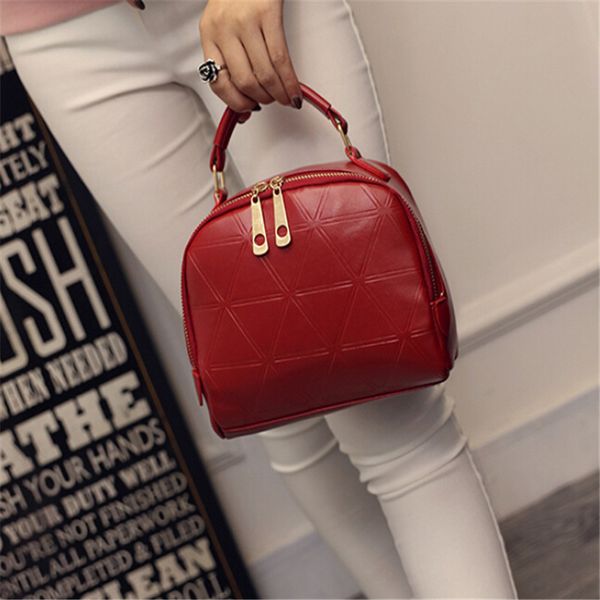 

2018 spring new fashion handbags pressure triangle bread casual simple ladies shoulder diagonal bag