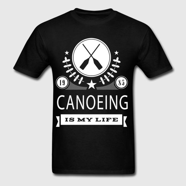 

смешная повседневная футболка для мужчин новизна canoeing is my life футболка s-3xl модная футболка с коротким рукавом building, White;black