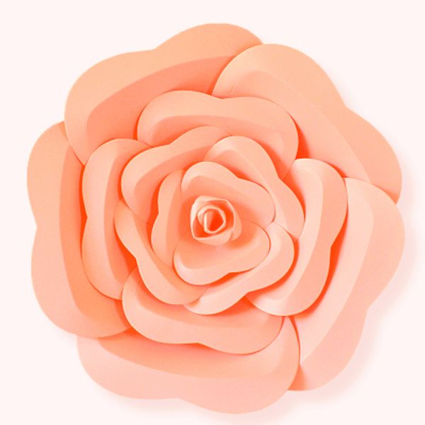 DIY Half Feito Flores De Papel Rosa Grande Artificial Rosa Cabeças De Flores Para Casa Decoração Casamento Partido Contexto Decorações Da Parede Decorações Falsões Flores