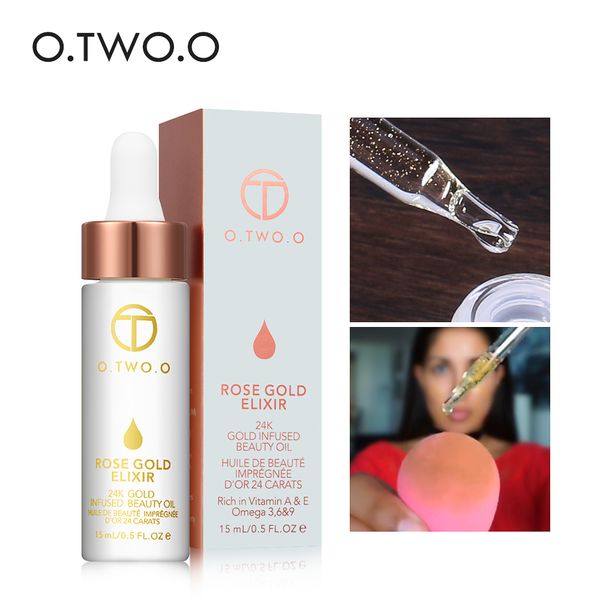

o.two.o makeup base face foundation primer make up cream moisturizing oil 24k rose gold elixir skin make up cosmetics