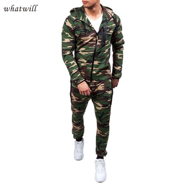 

camouflage fashion mens set hip hop tracksuit sportwear moletom masculino casual chandal hombre ,pant+jacket, Gray