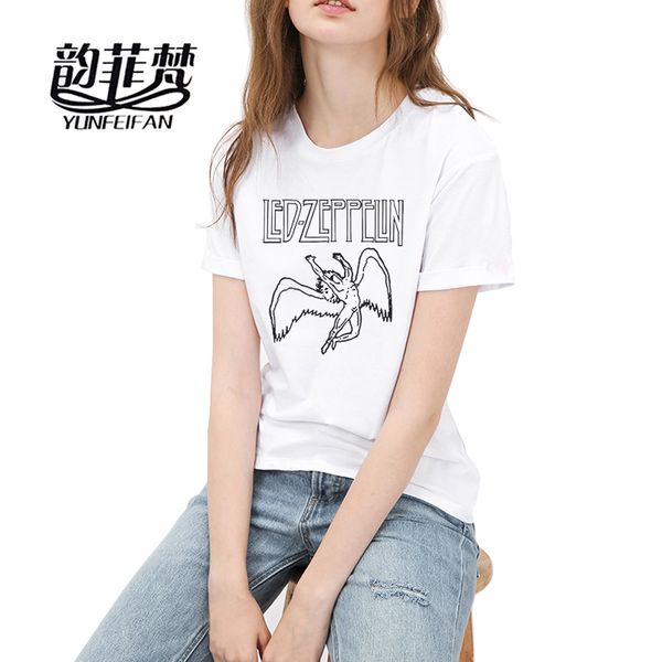 

brand women t-shirts fashion punk rock short sleeve 100% cotton t shirts summer female tee casual clothing, White
