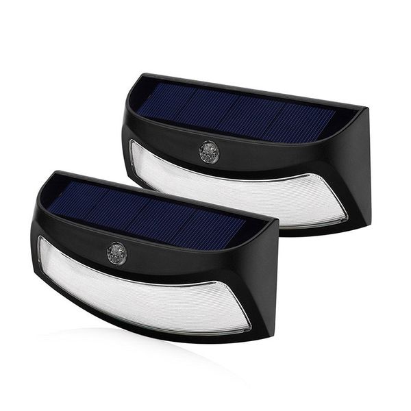 

солнечный светодиодный забор лестничные огни водонепроницаемый настенное крепление палуба белый теплый белый свет смарт работает в ночное вр