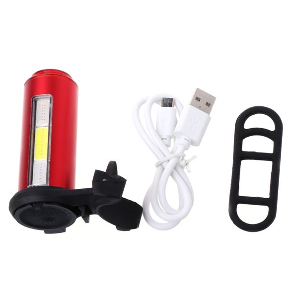 

360 degree led usb rechargeable bicycle bike tail rear light safety warning lamp