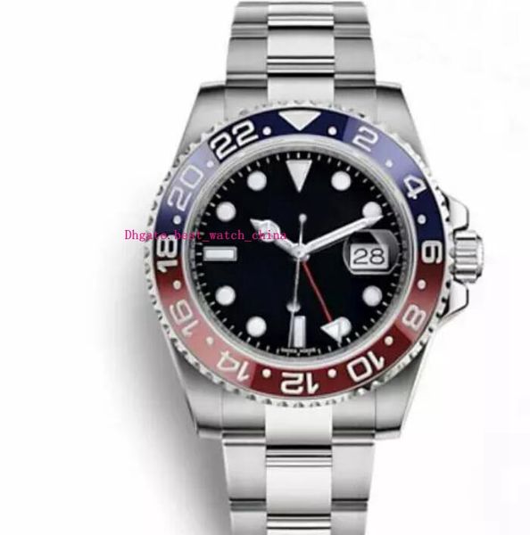 

40 мм лучшие продажи роскошные мужские часы оригинальный застежка pepsi часы дата автоматические часы 116719 стали наручные часы бесплатная, Slivery;brown