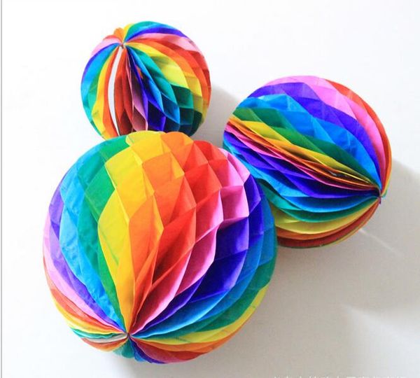 

10inch color honeycomb ball paper flower ball pull flower wedding wedding scene layout holiday party festive supplies decoration