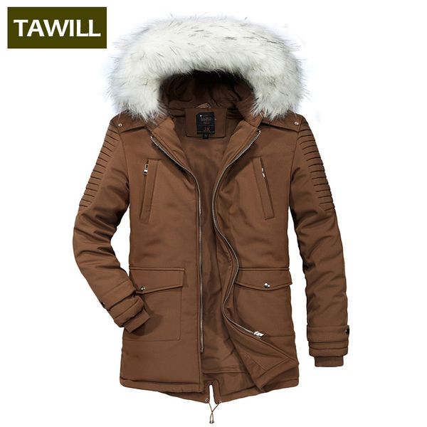 

tawill warm winter men jacket male new brand clothing casual mens jackets outerwear al002, Black