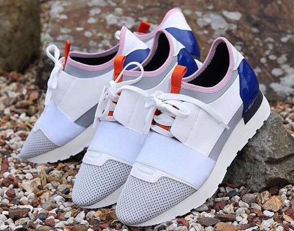 

name brand original box silver red race runner trainer shoe man casual woman sneaker outdoors fashion mesh trainer shoes size 35-46, Black