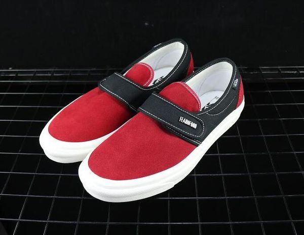 

2018 new red fear of god x sneakers women and mens low cut fog vn0a3mq5np4h casual shoes fashion lovers canvas shoes 35-45, Black