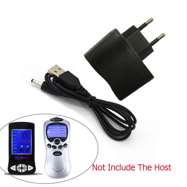 Carga Direta Choque Elétrico Adaptador 5V1AUSB Universal Europeu / Americano Padrão Carregador Sex Toys Massageador Acessórios Y18102306