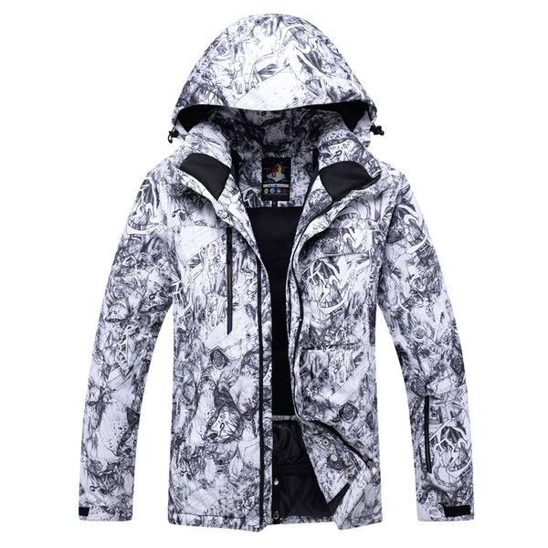 

2018 new winter men's outdoor waterproof windproof breathable warm thickening veneer double board ski clothing men's tide