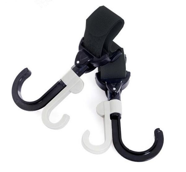 

30sets 2 pcs set baby stroller hook holder pram double rotate hook pushchair hanger