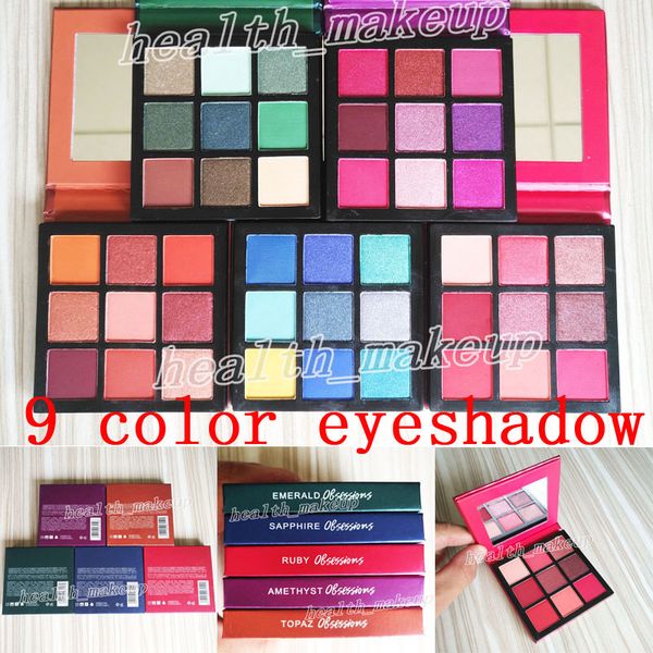 

2018 co metic new beauty eye hadow palette 9 color apphire ruby topaz amethy t emerald himmer hinning matte eye hadow hipping