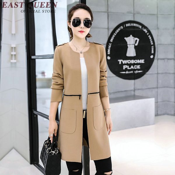 

women autumn jacket 2017 new arrival women blazers and jackets two ways to wear outerwear slim womens jackets coats aa2882 yq, Tan;black