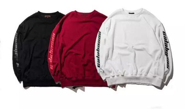 

Mens Women Hoodies KANYE WEST Letter Print Pullover Sweatshirts SEASON High Street 4 Hoodies Mens Hip Hop Sweatshirts Tops
