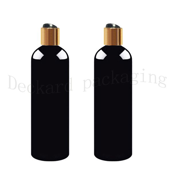 

20pcs/lot 500ml black empty plastic shampoo bottles with caps diy lotion pet bottle with gold cap,transparent cosmetic packaging
