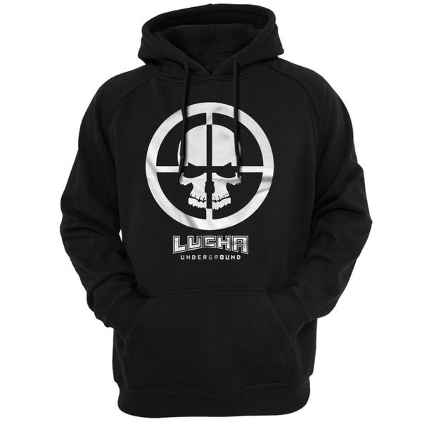 

wrestling lucha underground kill scool hoodie sweatshirts men casual apparel hooded hoody outerwear spring autumn season 238, Black