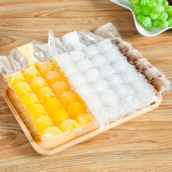 

disposable ice cube bags 10pcs frozen juice liquid clear sealed pack party bar bbq ice cream model ice cube tray mold