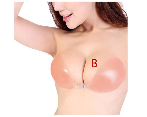 

invisible silicone women seamless push up silica gel wedding strapless secret bra