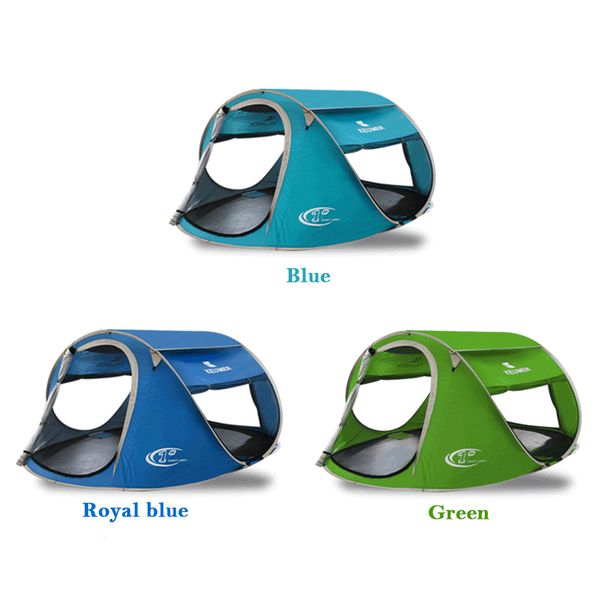 

keumer beach tent up open large automatic instant setup easy foldable shelter 240 * 180 * 100cm with anti-uv coating camping