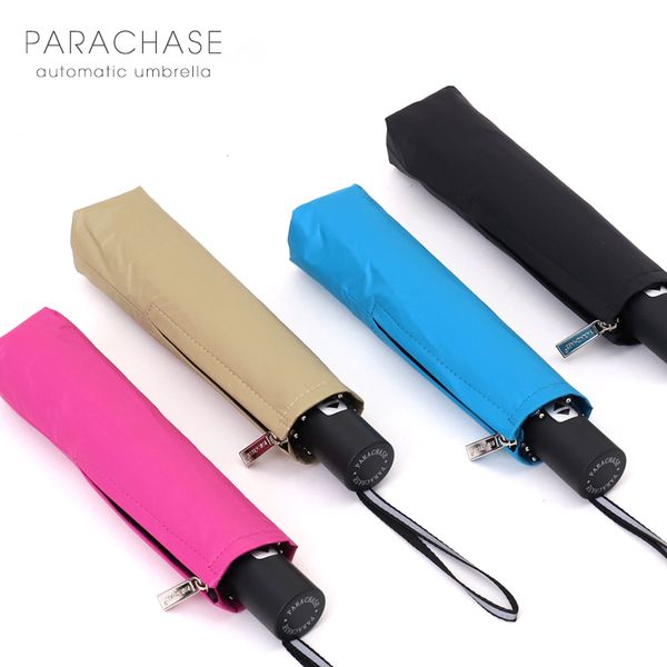 

fully automatic umbrella women men rain waterproof taffeta ultra light folding sun umbrellas portable 6k carbon steel parasol
