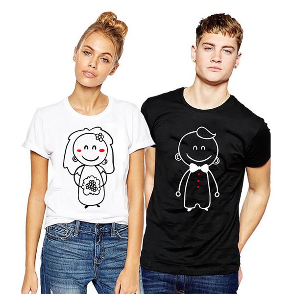 Couple T Shirt Summer Tops Cotton Tshirt Enjoythespirit Wedding