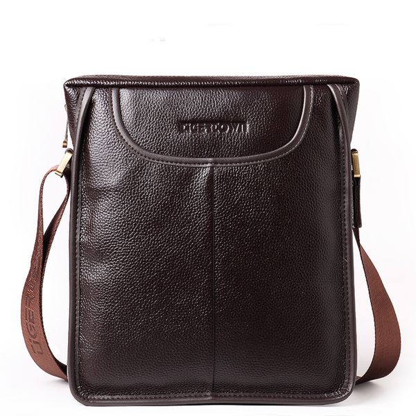 

tigertown men's 100% genuine leather real cowhide handbag messenger shoulder briefcase hand bag purse cross-body shoulder bag