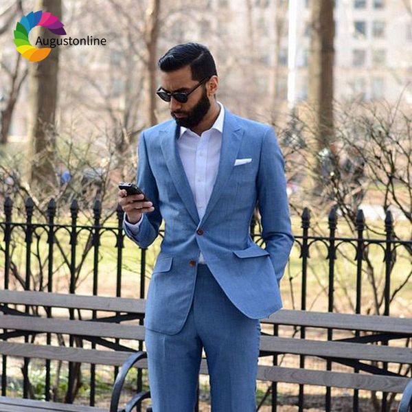 

latest coat pant designs tailored made navy blue men suit wedding formal groom blazer groomsmen tuxedo mens blazer party 2 piece, Black;gray