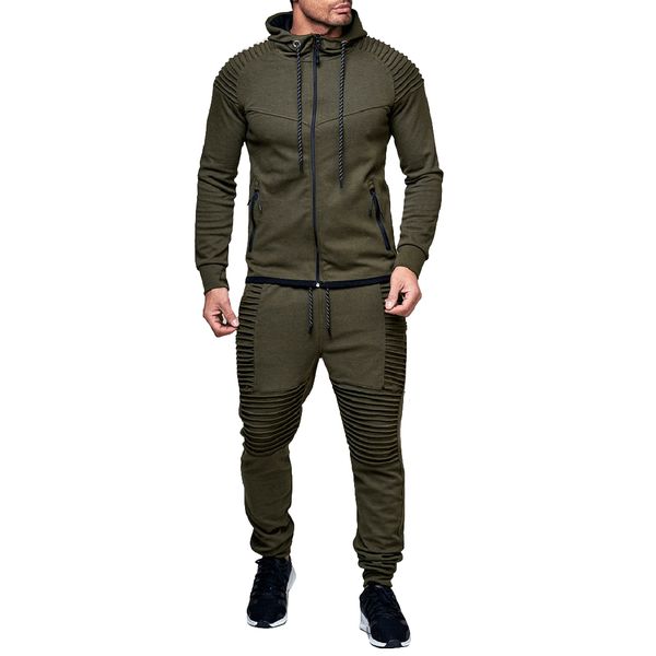 2020 Casual Brand Winter Sets Long Sleeve Hoodies + Pants Men ...