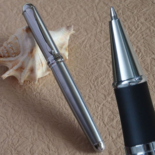 

jinhao x750 roller ball pen complete steel black golden grey wine blue 15 colors for choice jinhao 750 business office gift, Blue;orange