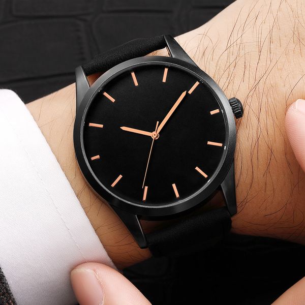 

fashion quartz men watch leather sport watches clock wristwatch reloj hombre 2018 watch men, Slivery;brown