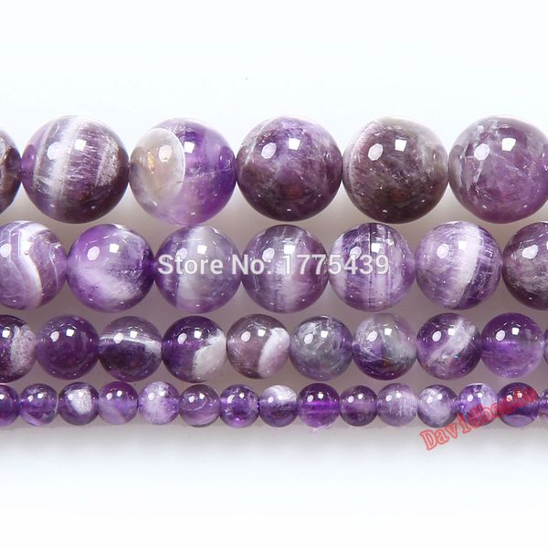 

factory price round mixed purple color amethysts natural stone 6 8 10 12mm diy bracelet necklace for jewelry making