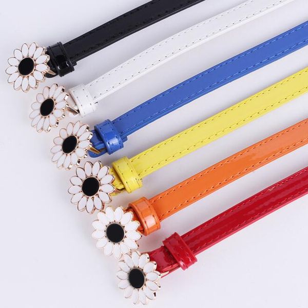 

long buckle double patent leather thin belt small strap women's decoration strap female, Black;brown