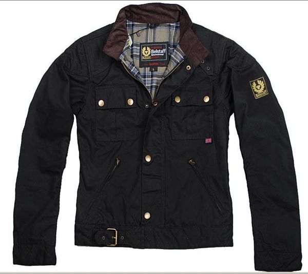 

Men luxury brand de igner jacket men motorbike jacket winter autumn male coat ca ual vintage punk windbreaker