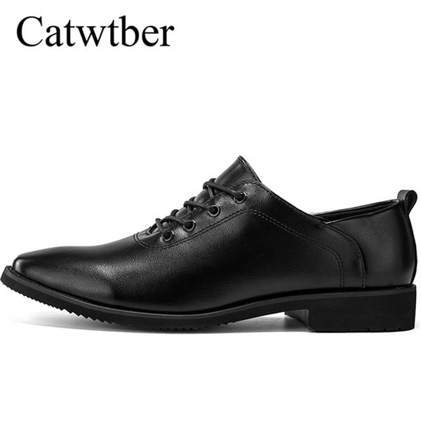 

catwtber pointed patent leather oxford shoes for men dress shoes business wedding men formal, Black