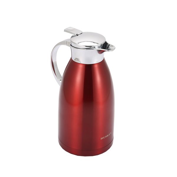 

2l coffee thermal carafe with lid - 18/8 stainless steel coffee carafe by huskey - double walled vacuum