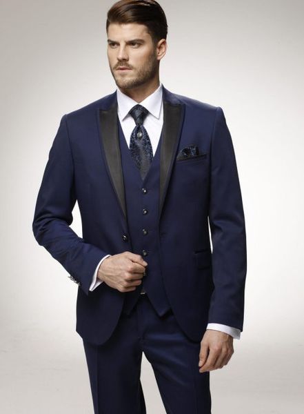 

terno masculino latest coat pant designs peaked lapel slim fit groom tuxedos custom made wedding prom suits for men 2018, Black;gray