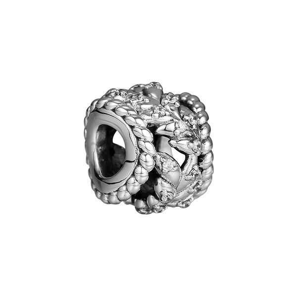 

loose beads fits for pandora bracelets 925 sterling silver beads for jewelry dazzling grain swirls charm bead charms diy silver 925, Black
