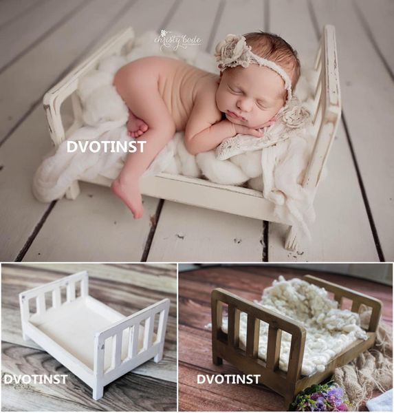 

dvotinst newborn pgraphy props solid baby retro wooden posing bed fotografia accessories infant studio shooting p props, Yellow