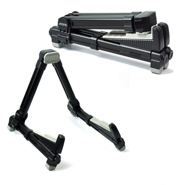 

aroma ags-08 metal foldable stand bracket holder for acoustic electric guitar