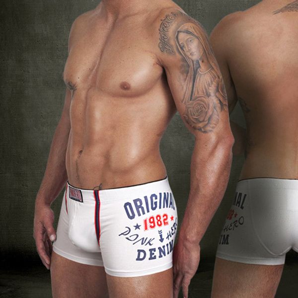 

brand new men's boxer 100% coon mens underwear boxers shorts men print underpants white trunk /l/xl/xxl ing, Black;white