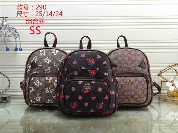 

2018 fashion brand designer backpack shoulder bag luxury outdoor travel letter print bag female student backpack