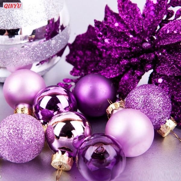 

24pcs/lot for home christmas decorations 3cm party ornament decorations christmas tree decor ball bauble hanging xmas 7z hh181