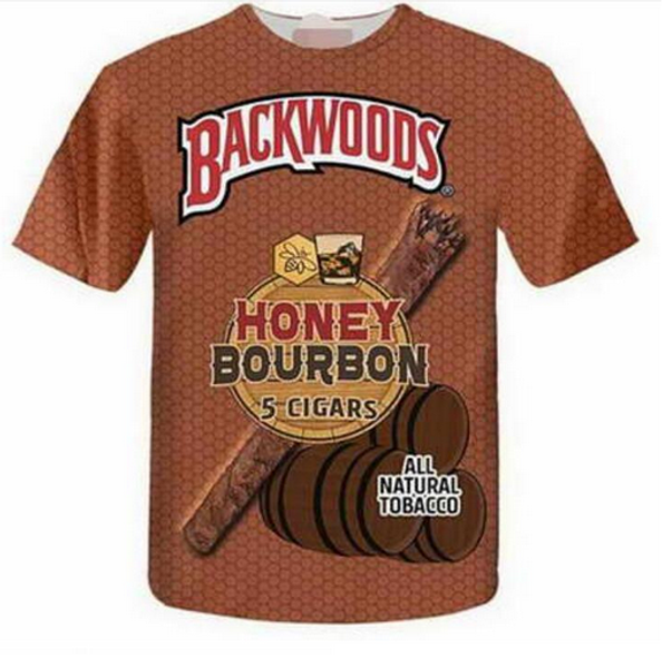 

новая мода 3d футболки повседневная backwoods summer style мужчины и женщины топы с коротким рукавом творческий отпечатанных тройники zcq024, White;black