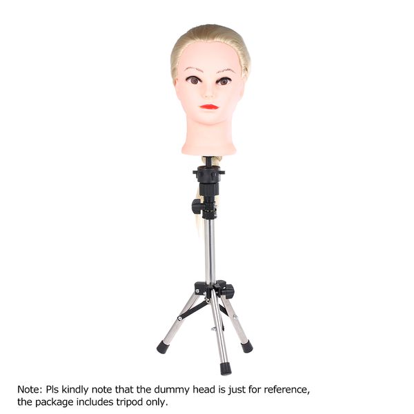 

adjustable salon hairdressing tripod false head wig mold clamp holder stand hairdresser mannequin training head stand holder