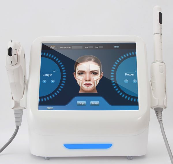 

2018 2 in 1 hifu vaginal tightening machine for face lift body slimming 3.0mm 4.5mm for vaginal tightening fast shipping